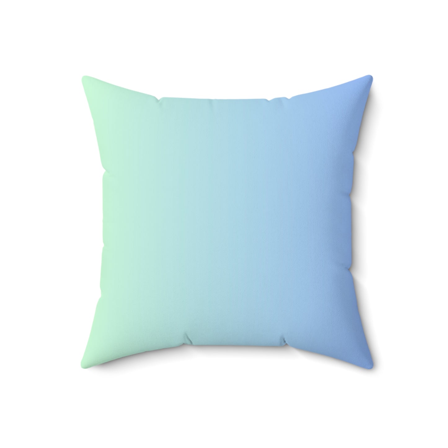 Blue-Green Ombre Throw Pillow