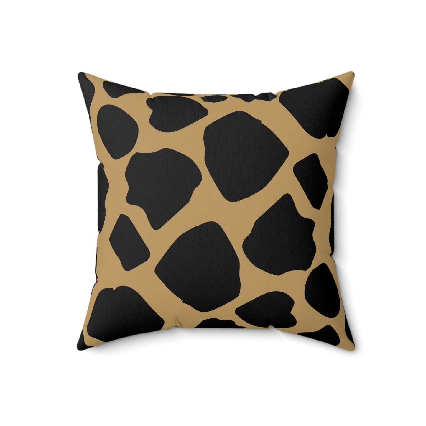 Cow Print (Dual) Lt. Brown Throw Pillow