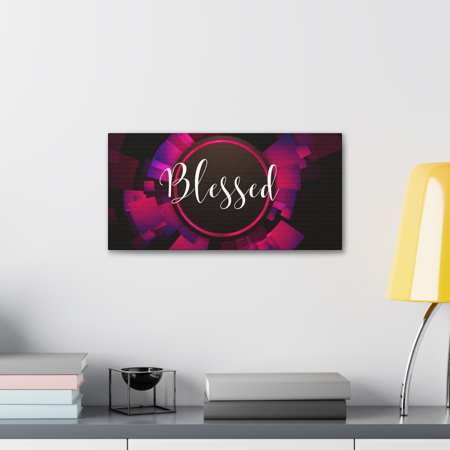 Christian Wall Art: Blessed (Wood Frame Ready to Hang)