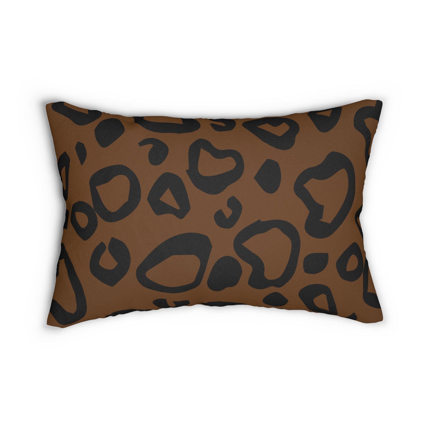 Leopard Print Brown Accent Pillow