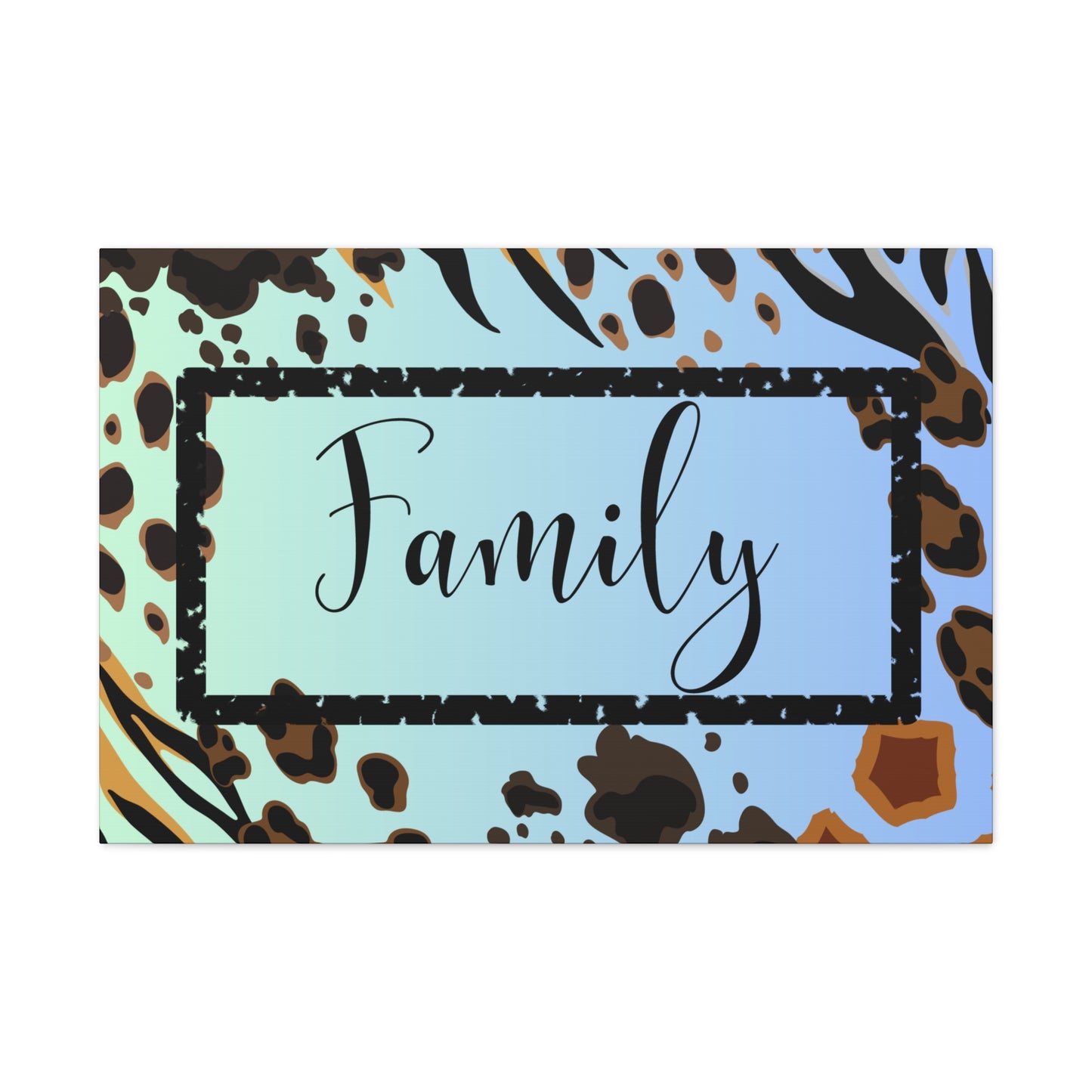 Christian Wall Art: Family (Wood Frame Ready to Hang)