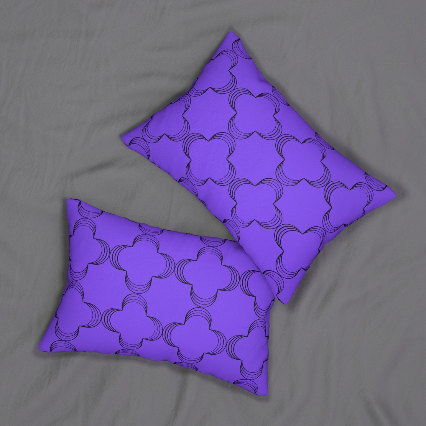 Geometric Violet (Matching The Gathering Place) Accent Pillow