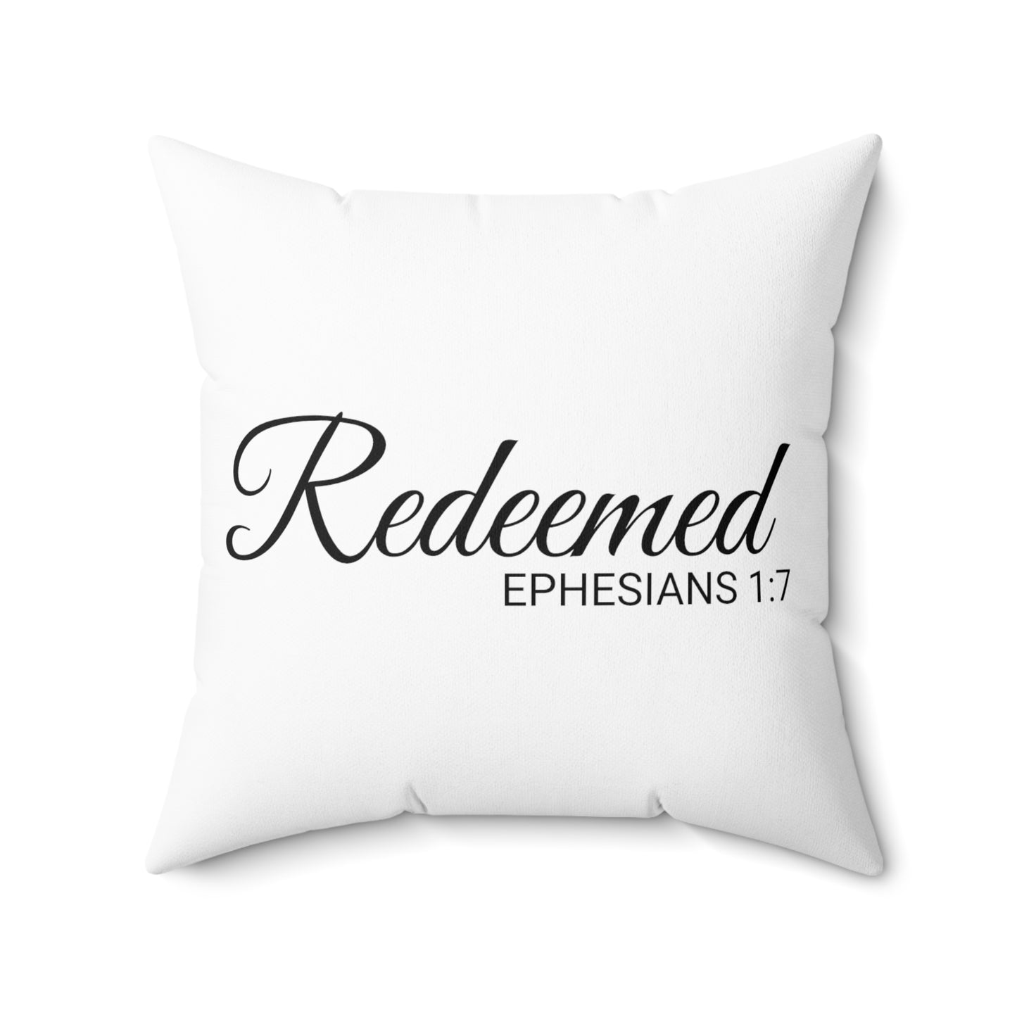 Scripture Redeemed Ephesians 1:7 Bible Verse Pillow