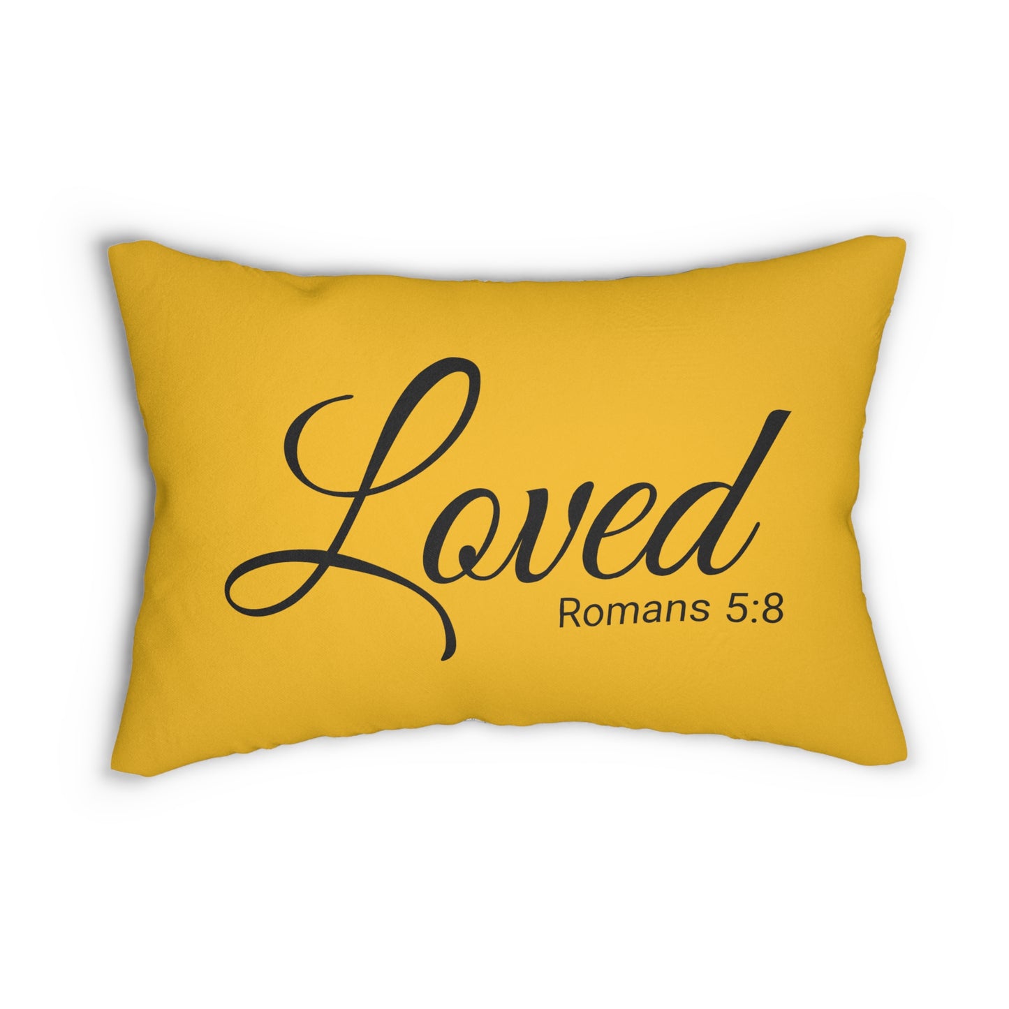 Scripture Loved Romans 5:8 Bible Verse Pillow