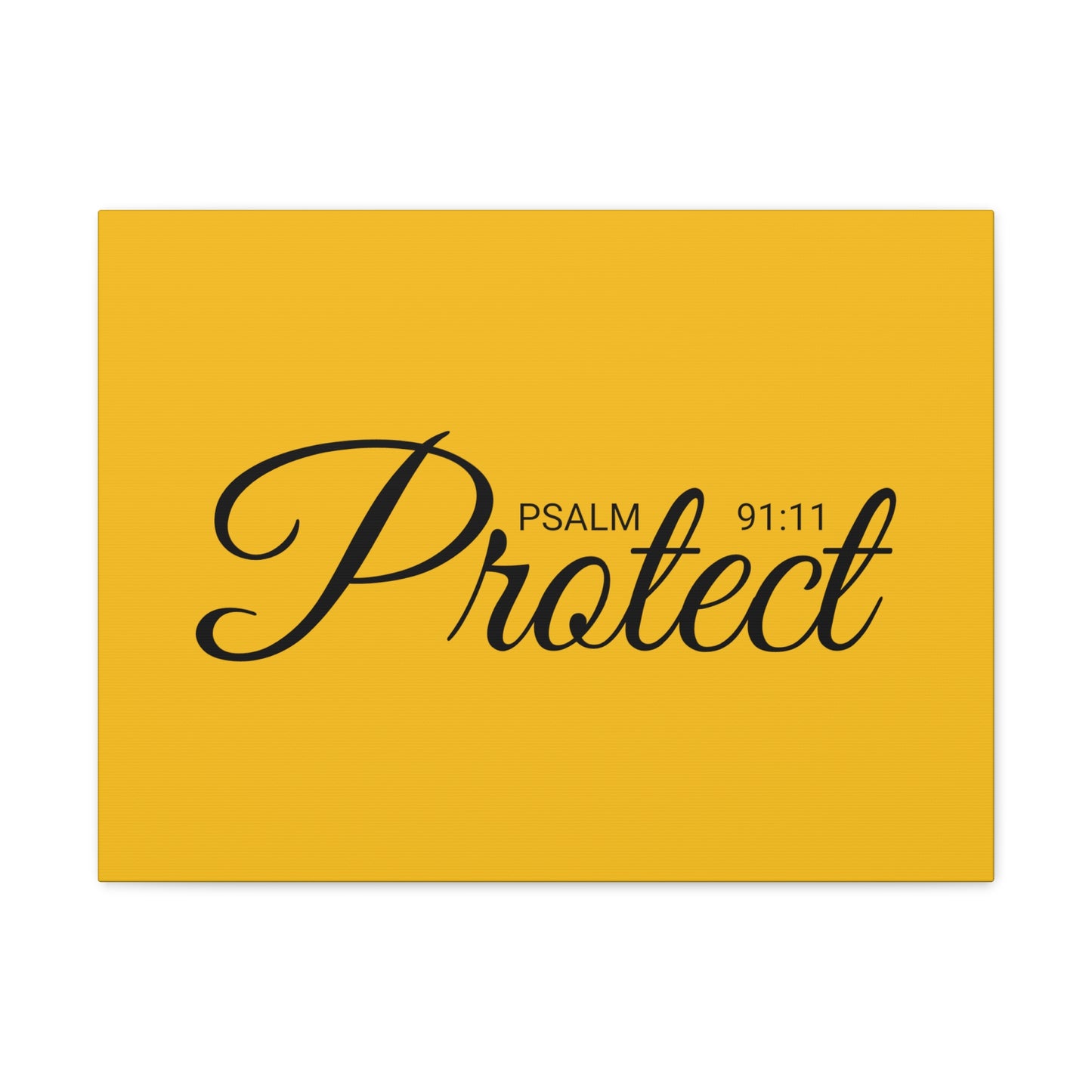 Christian Wall Art "Protect" Psalm 91:11 Ready to Hang Unframed