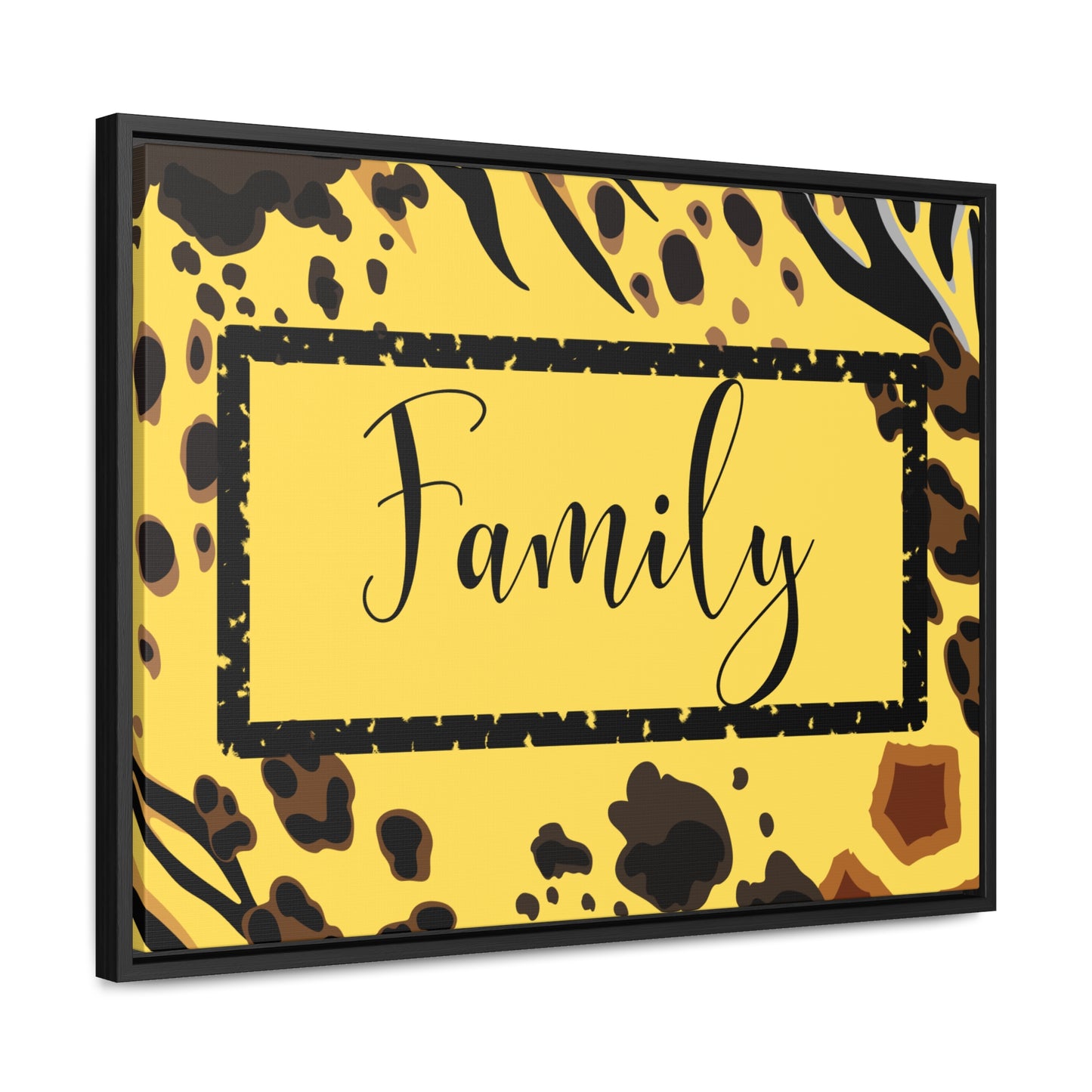 Christian Wall Art: Family (Floating Frame)