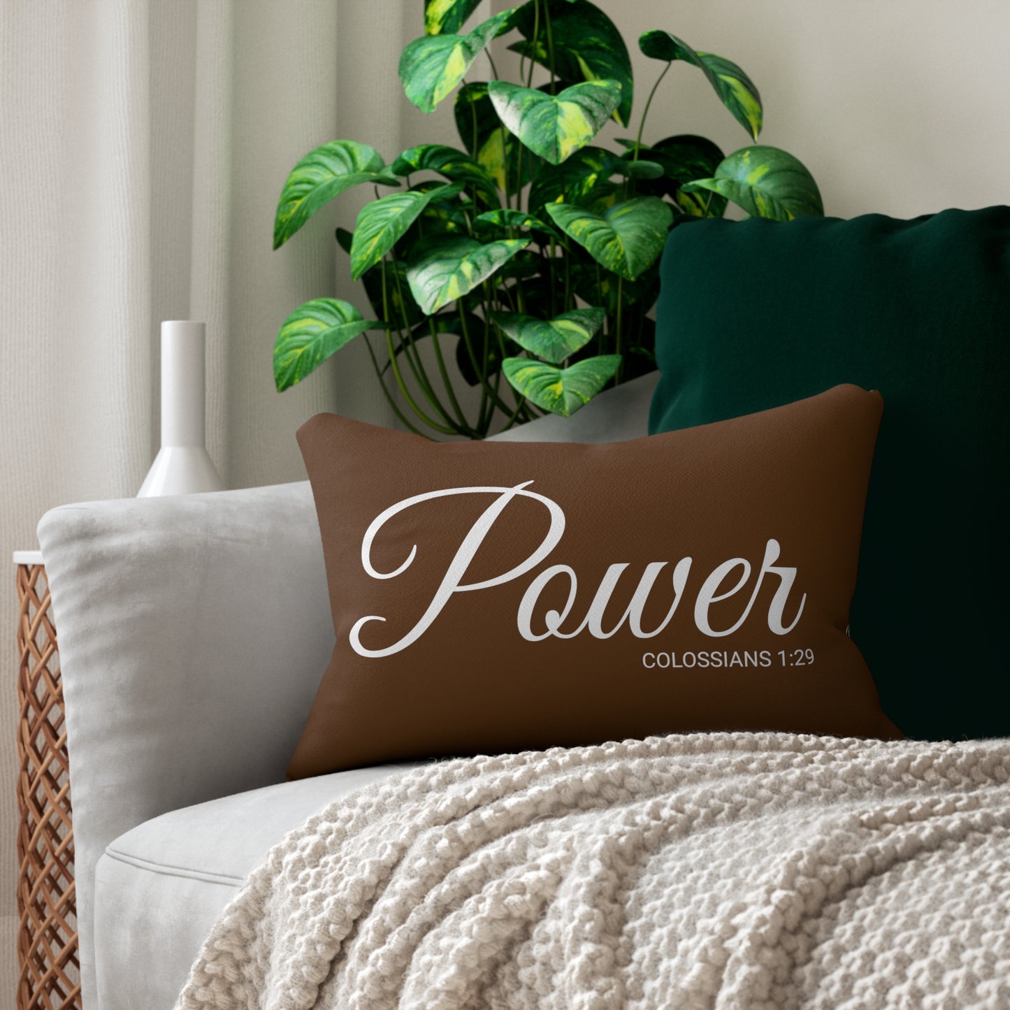 Scripture Power Colossians 1:29 Bible Verse Pillow