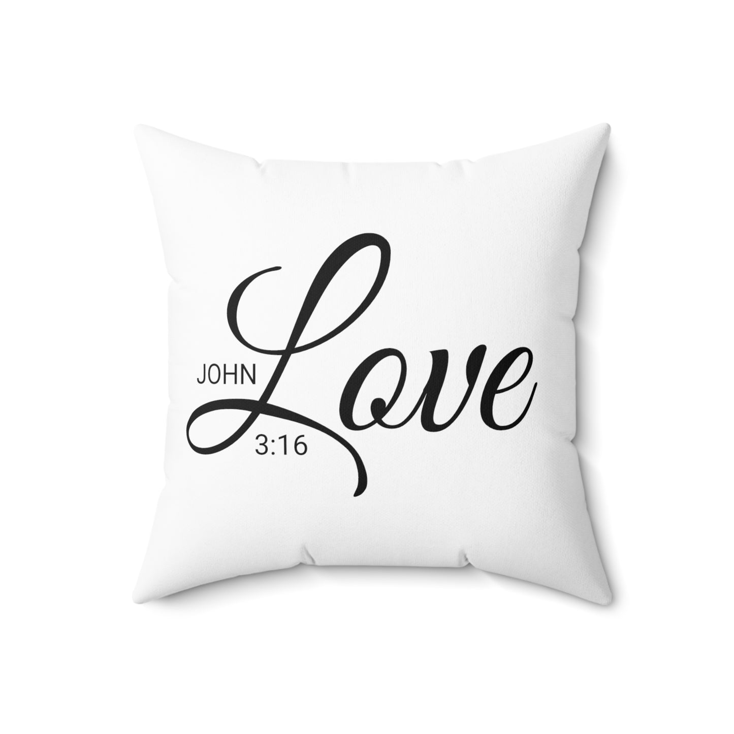 Scripture Love John 3:16 Bible Verse Pillow