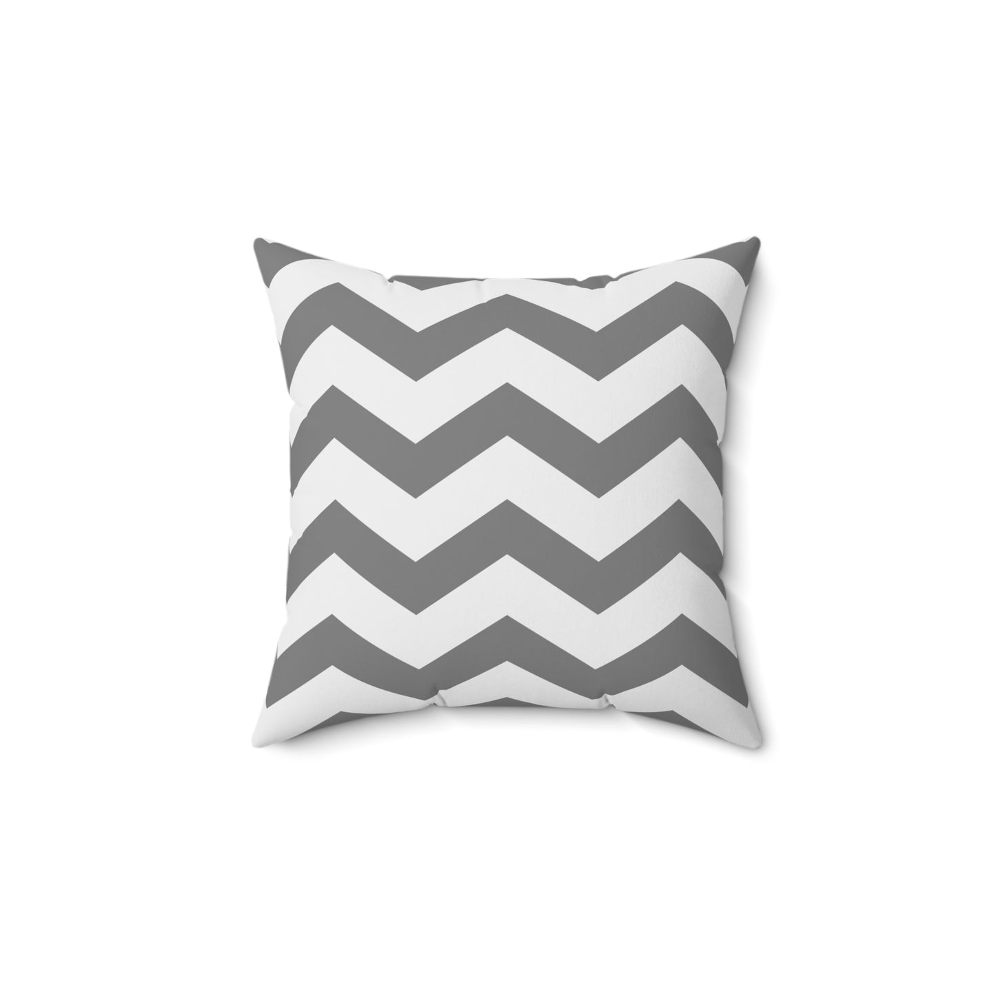 Chevron Gray and White Throw Pillow