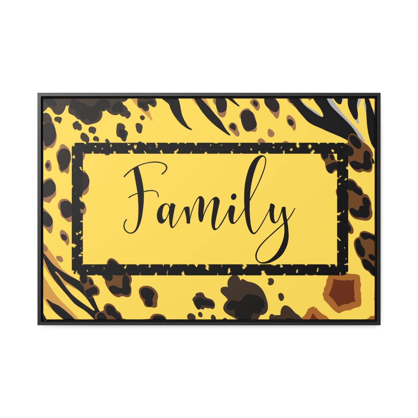 Christian Wall Art: Family (Floating Frame)