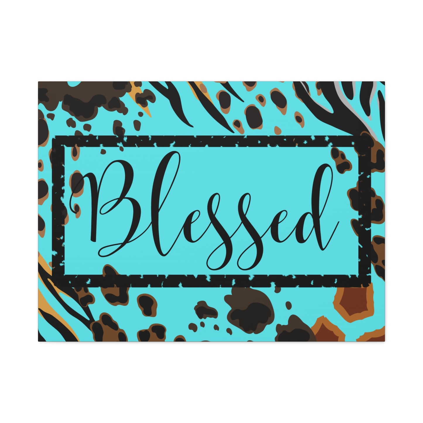 Christian Wall Art: Blessed (Wood Frame Ready to Hang)