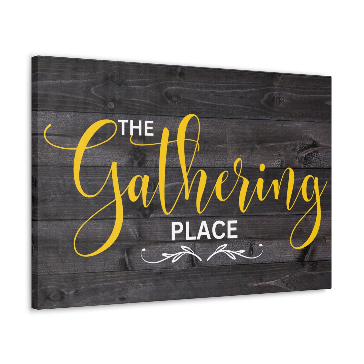 Christian Wall Art: The Gathering Place (Wood Frame Ready to Hang)