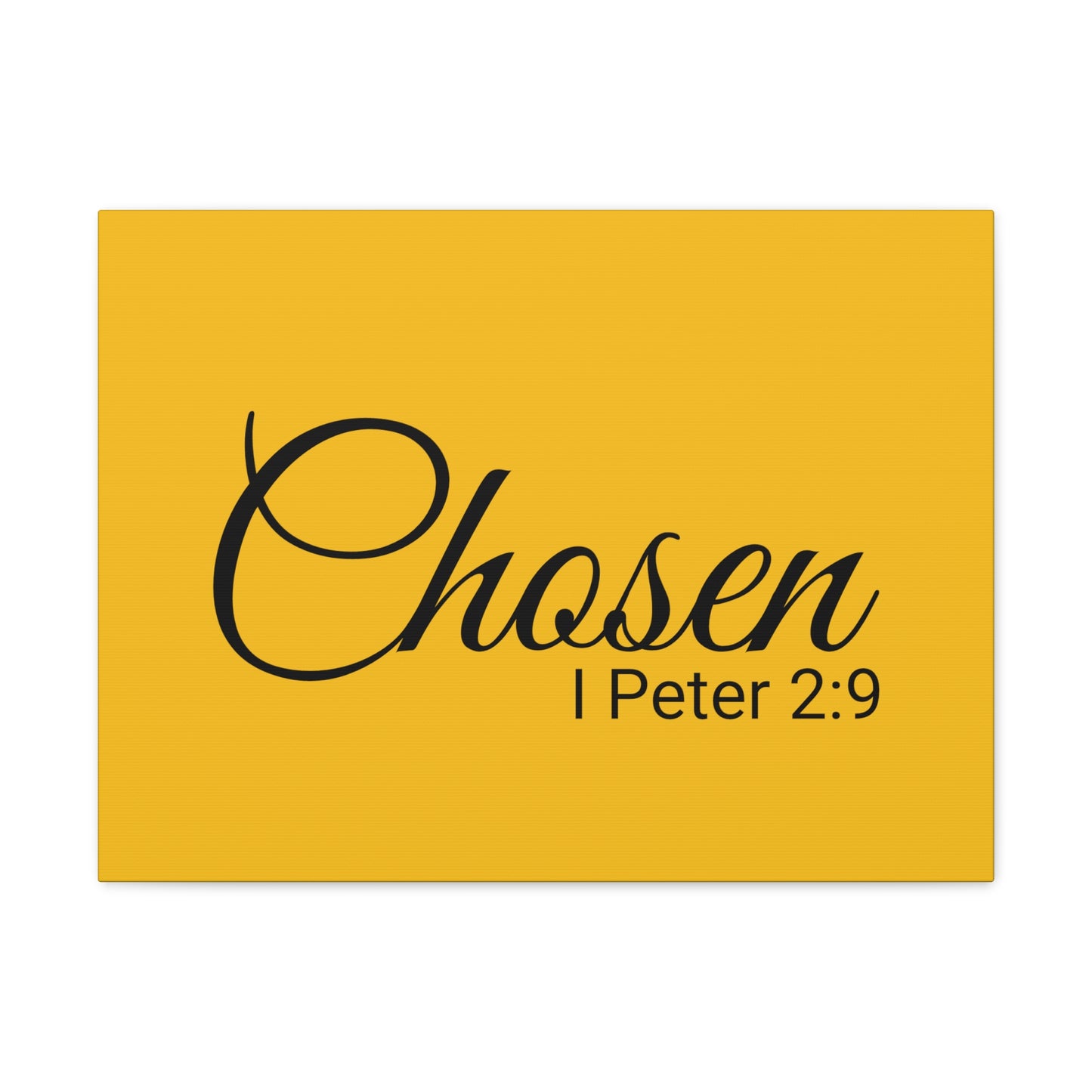 Christian Wall Art "Chosen" Verse I Peter 2:9 - Ready to Hang Unframed