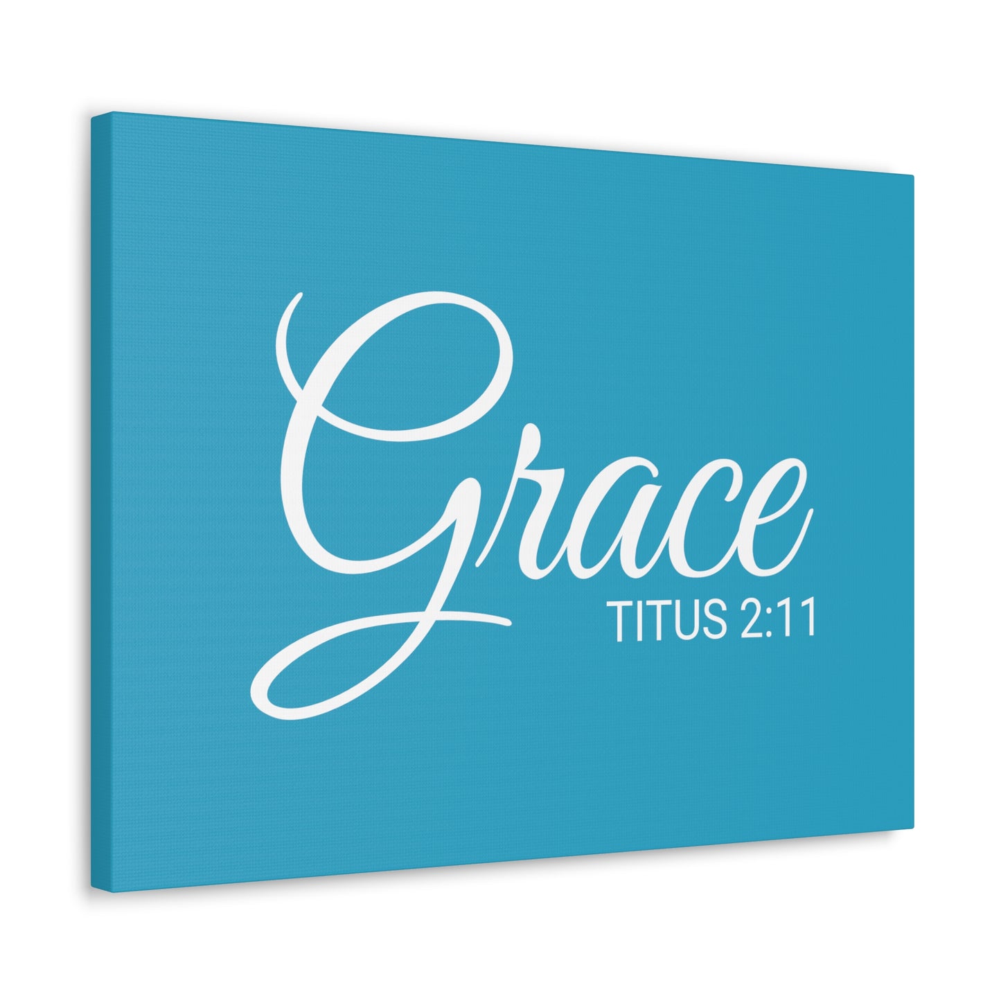 Christian Wall Art "Grace" Verse Titus 2:11 Ready to Hang Unframed