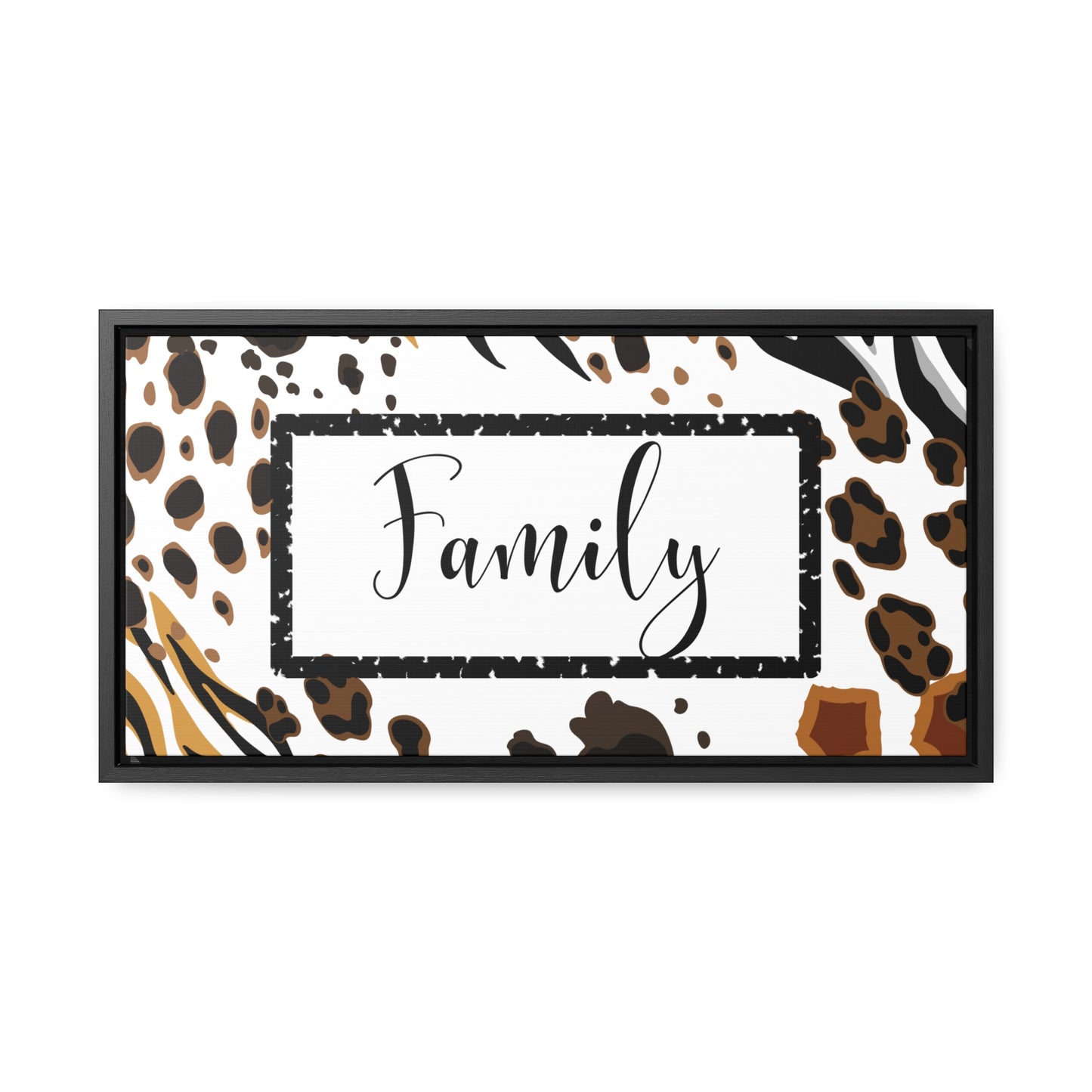 Christian Wall Art: Family (Floating Frame)