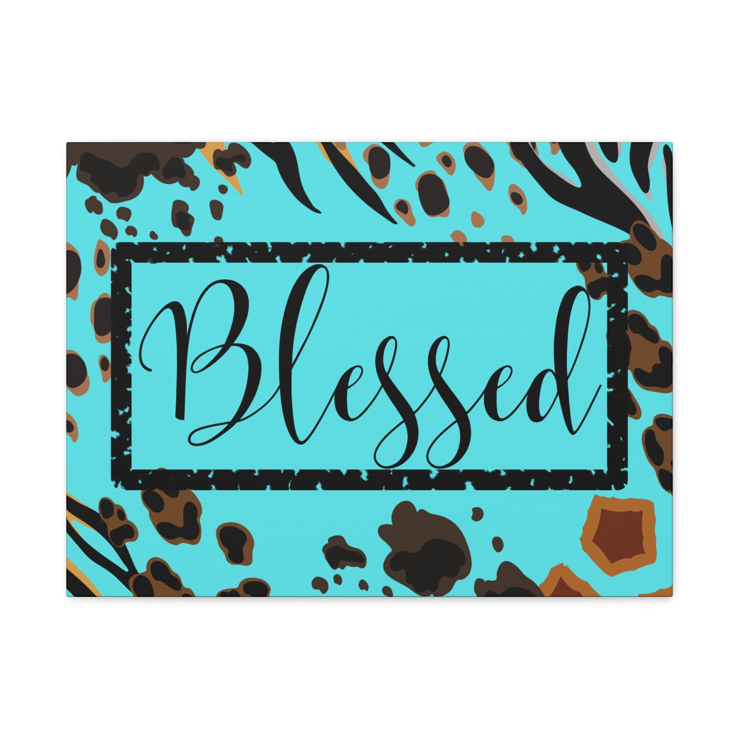 Christian Wall Art: Blessed (Wood Frame Ready to Hang)