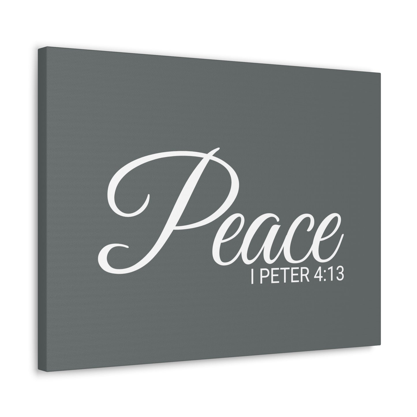 Christian Wall Art "Peace" Verse I Peter 4:13 Ready to Hang Unframed