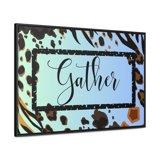 Christian Wall Art: Gather (Floating Frame)