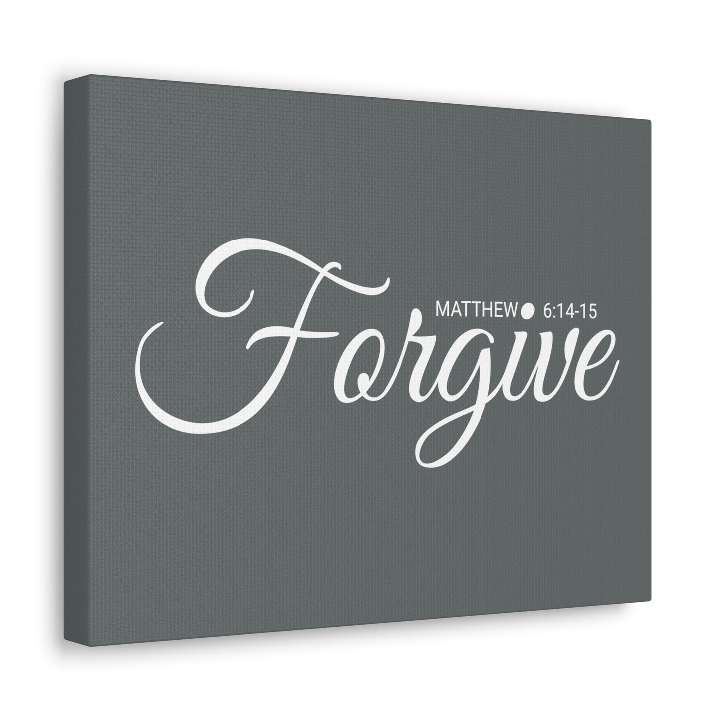 Christian Wall Art "Forgive" Verse Matthew 6:14-15 Ready to Hang Unframed