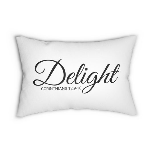 Scripture Delight Corinthians 12:9-10 Bible Verse Pillow