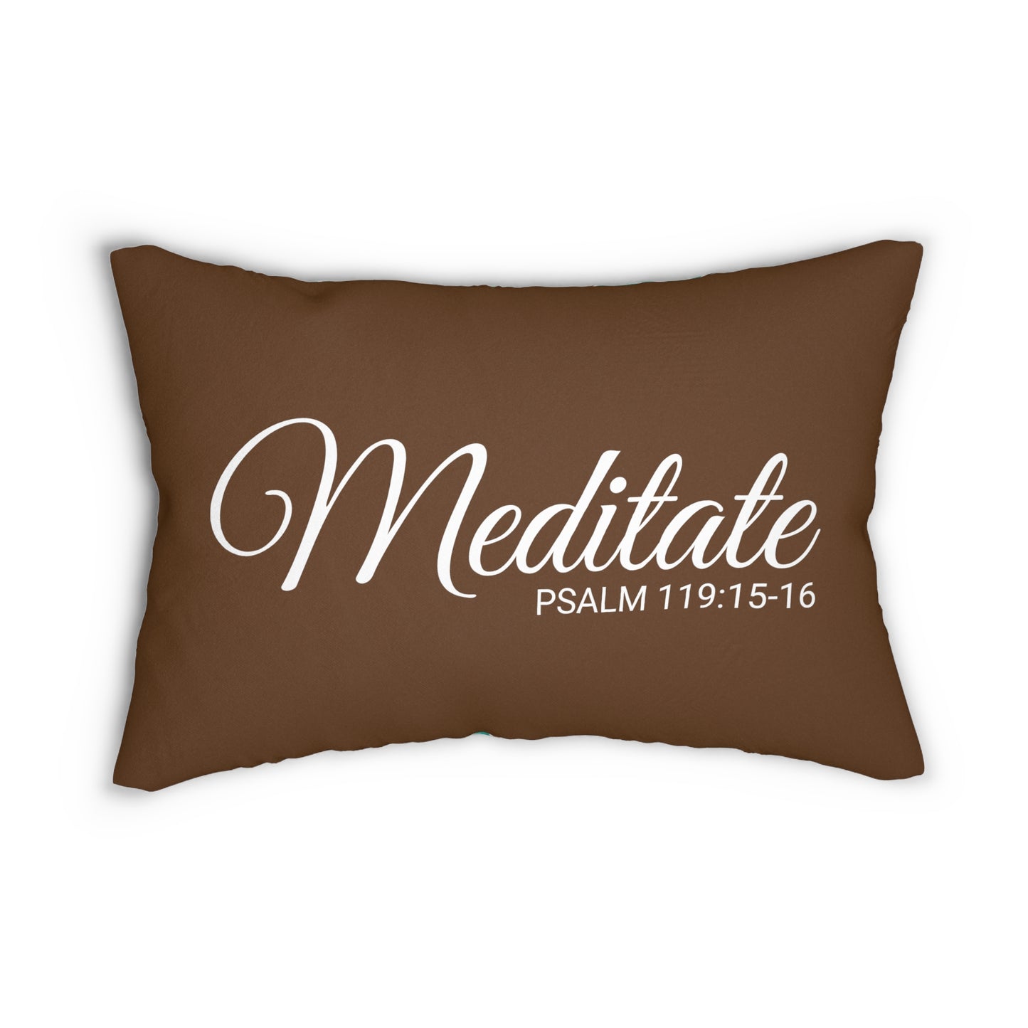 Scripture Meditate Psalm 119:15-16 Bible Verse Pillow