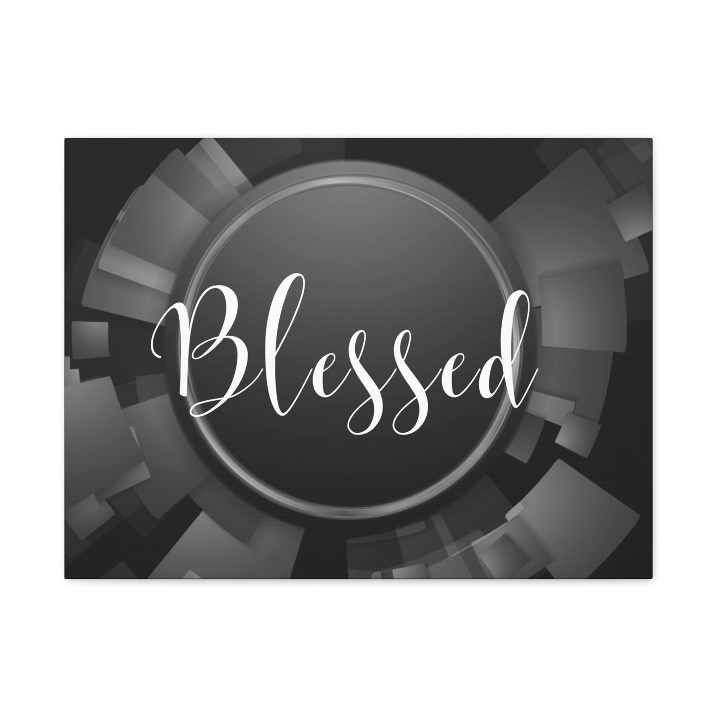 Christian Wall Art: Blessed (Wood Frame Ready to Hang)