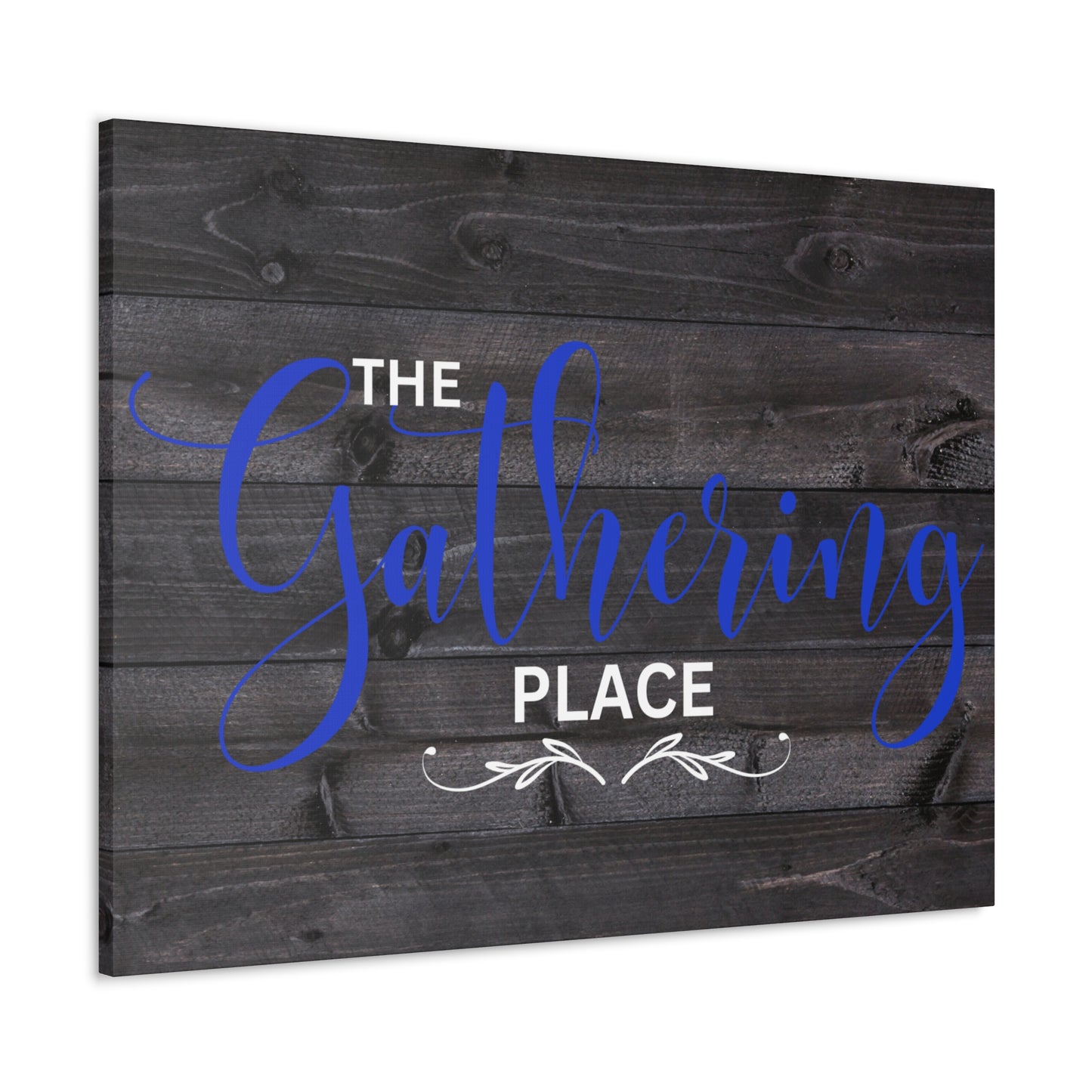 Christian Wall Art: The Gathering Place (Wood Frame Ready to Hang)