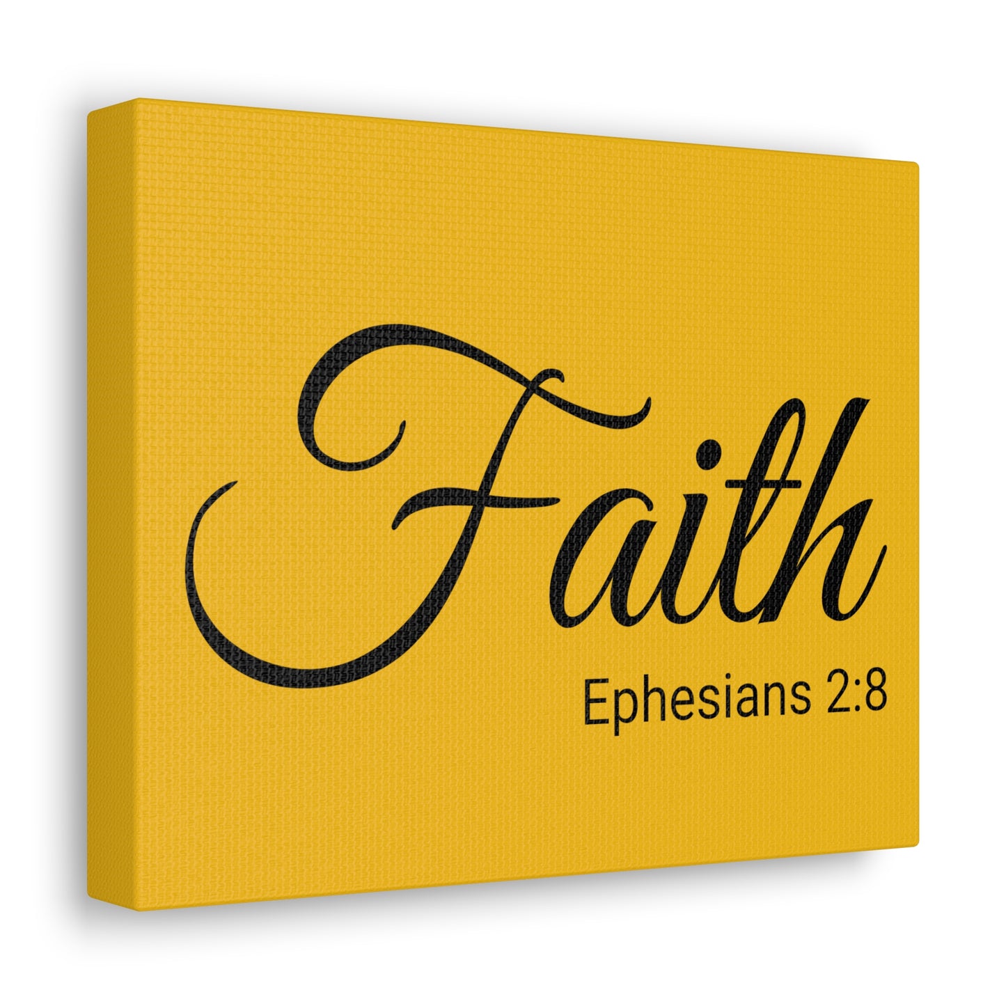 Christian Wall Art "Faith" Verse Ephesians 2:8 Ready to Hang Unframed