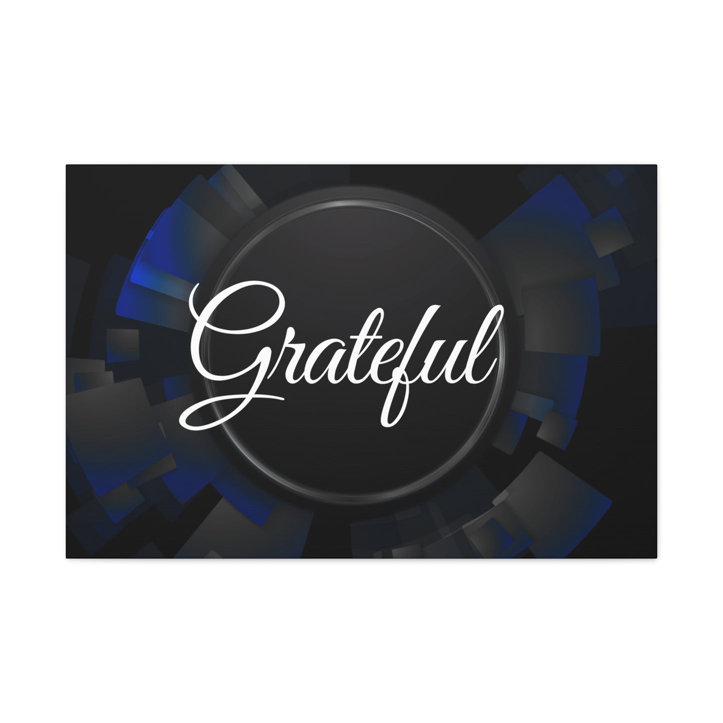 Christian Wall Art: Grateful (Wood Frame Ready to Hang)