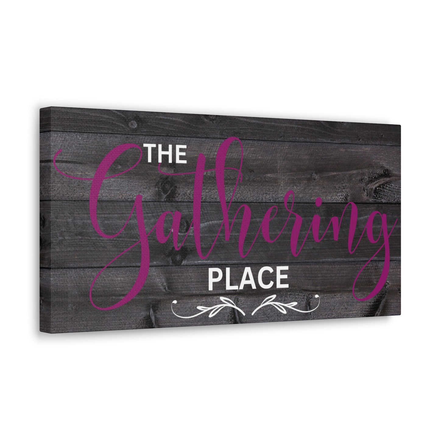 Christian Wall Art: The Gathering Place (Wood Frame Ready to Hang)