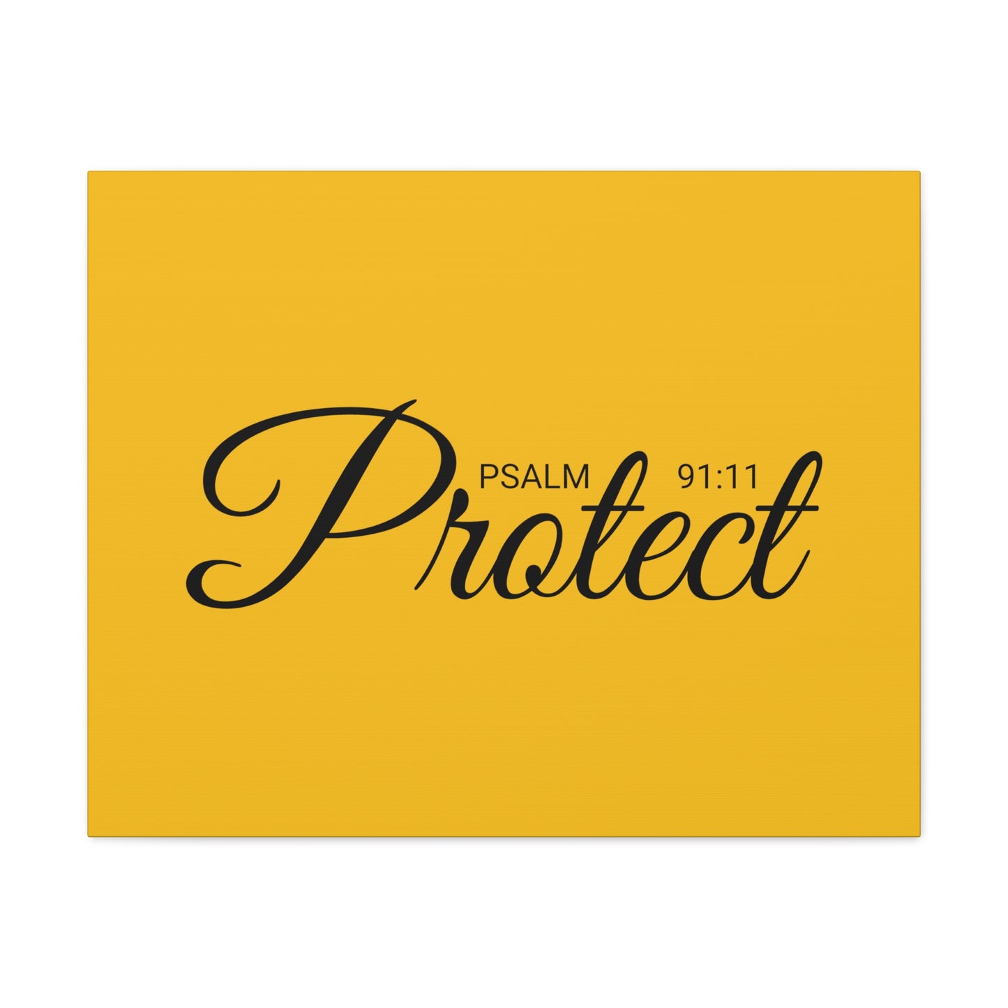 Christian Wall Art "Protect" Psalm 91:11 Ready to Hang Unframed