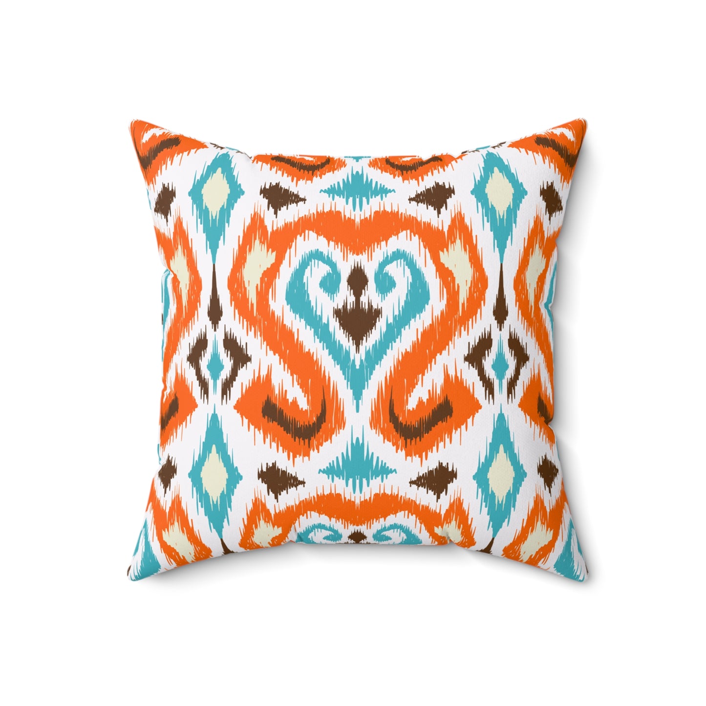 Ikat Style Throw Pillow