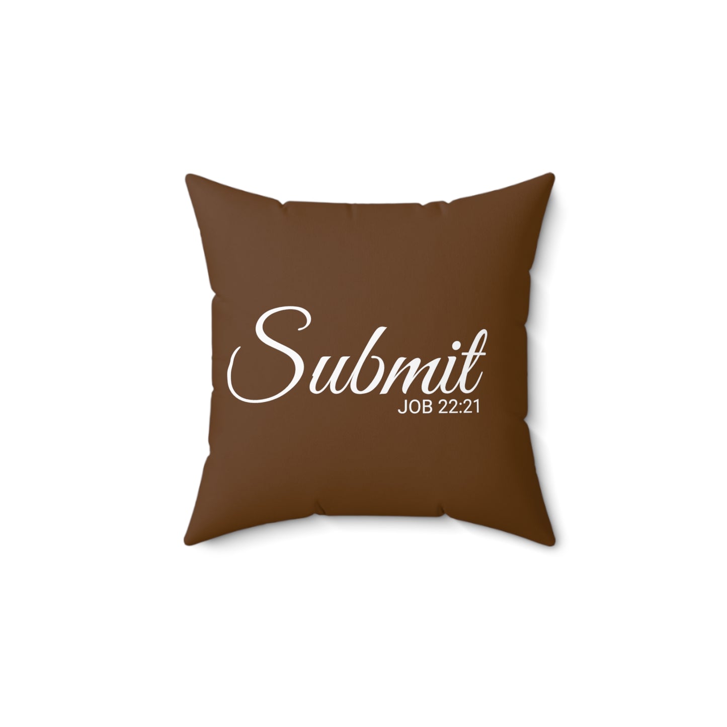 Scripture Submit Job 22:21 Bible Verse Throw Pillow