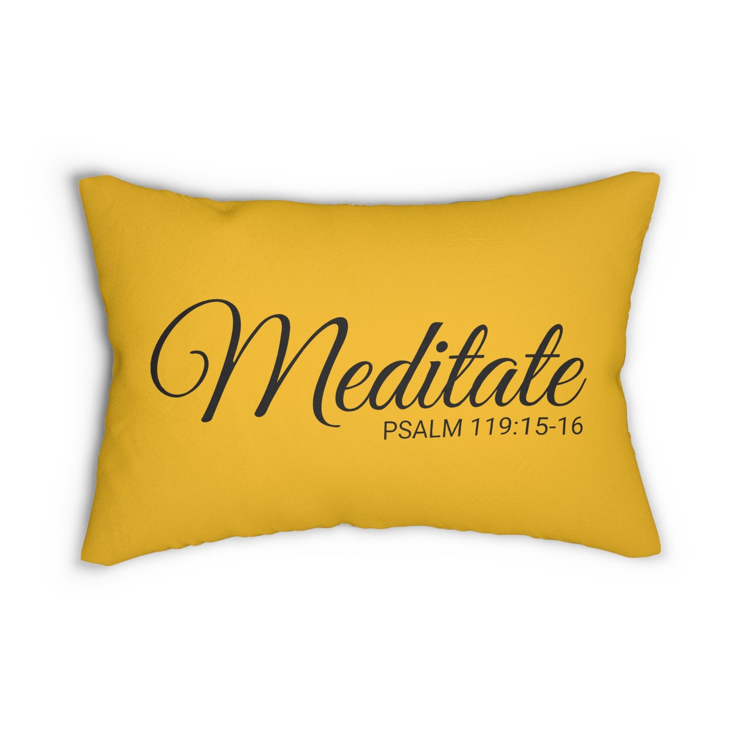 Scripture Meditate Psalm 119:15-16 Bible Verse Pillow