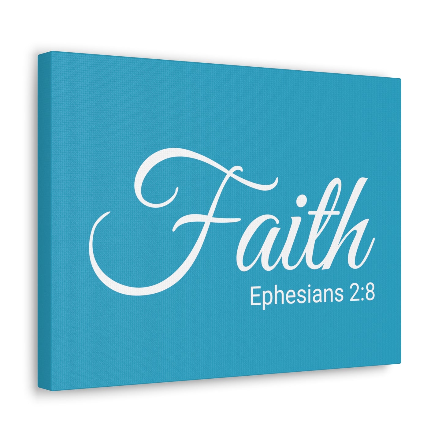 Christian Wall Art "Faith" Verse Ephesians 2:8 Ready to Hang Unframed