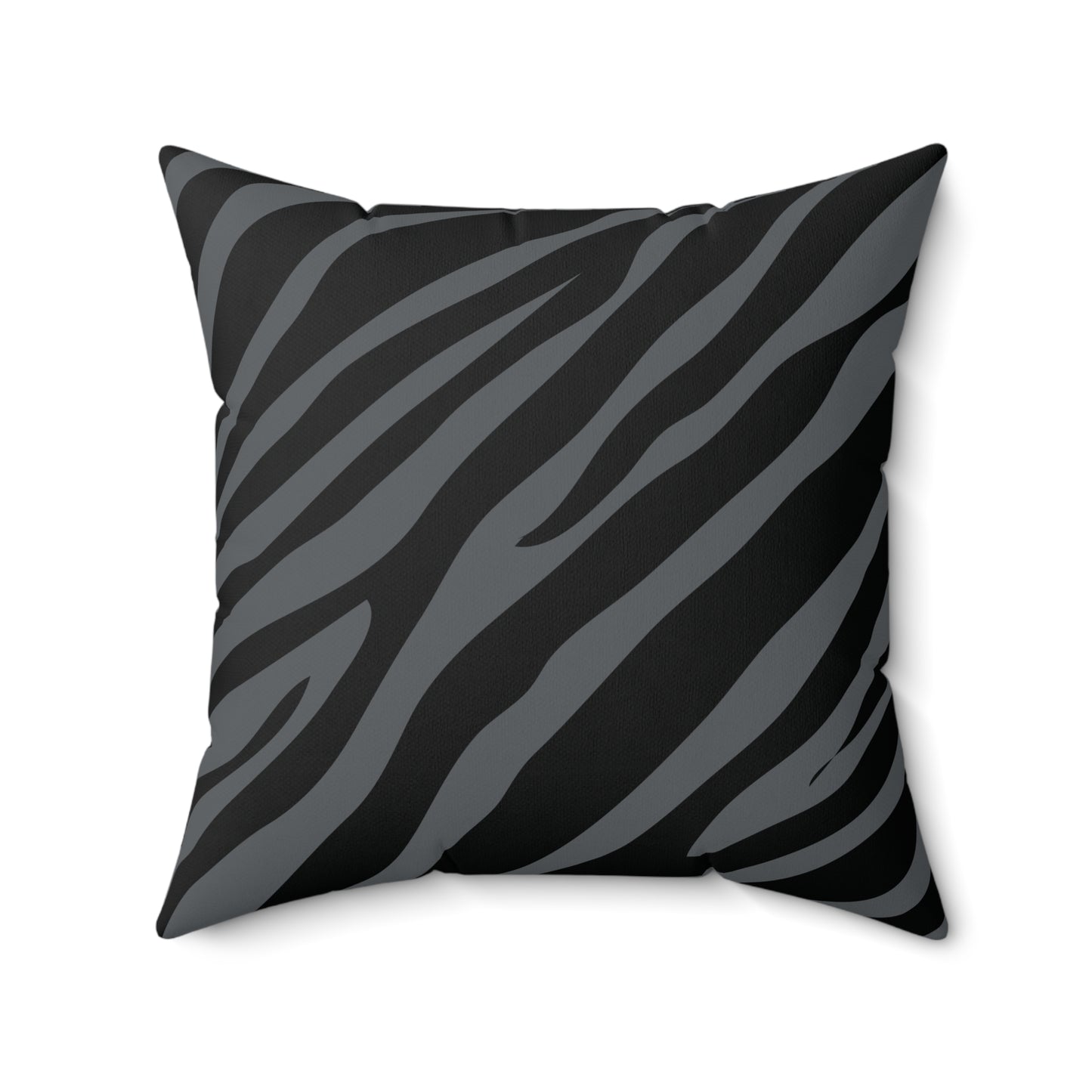 Zebra Print (Dual) Gray Throw Pillow