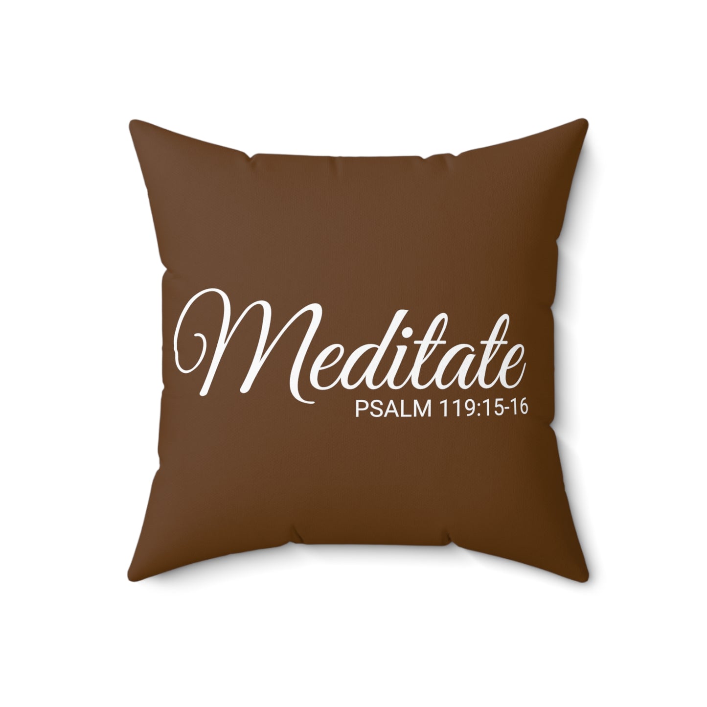 Scripture Meditate Psalm 119:15-16 Bible Verse Pillow