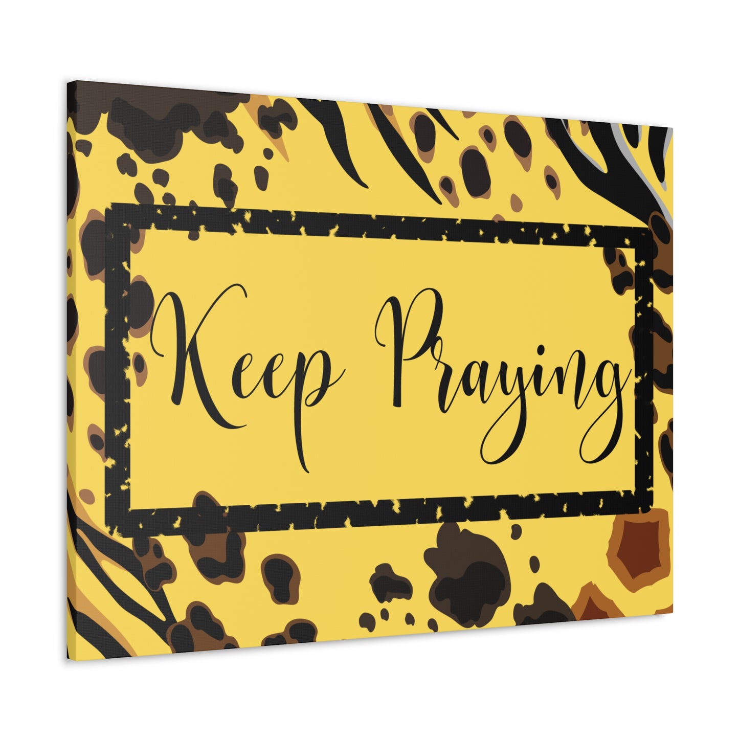 Christian Wall Art: Keep Praying (Wood Frame Ready to Hang)