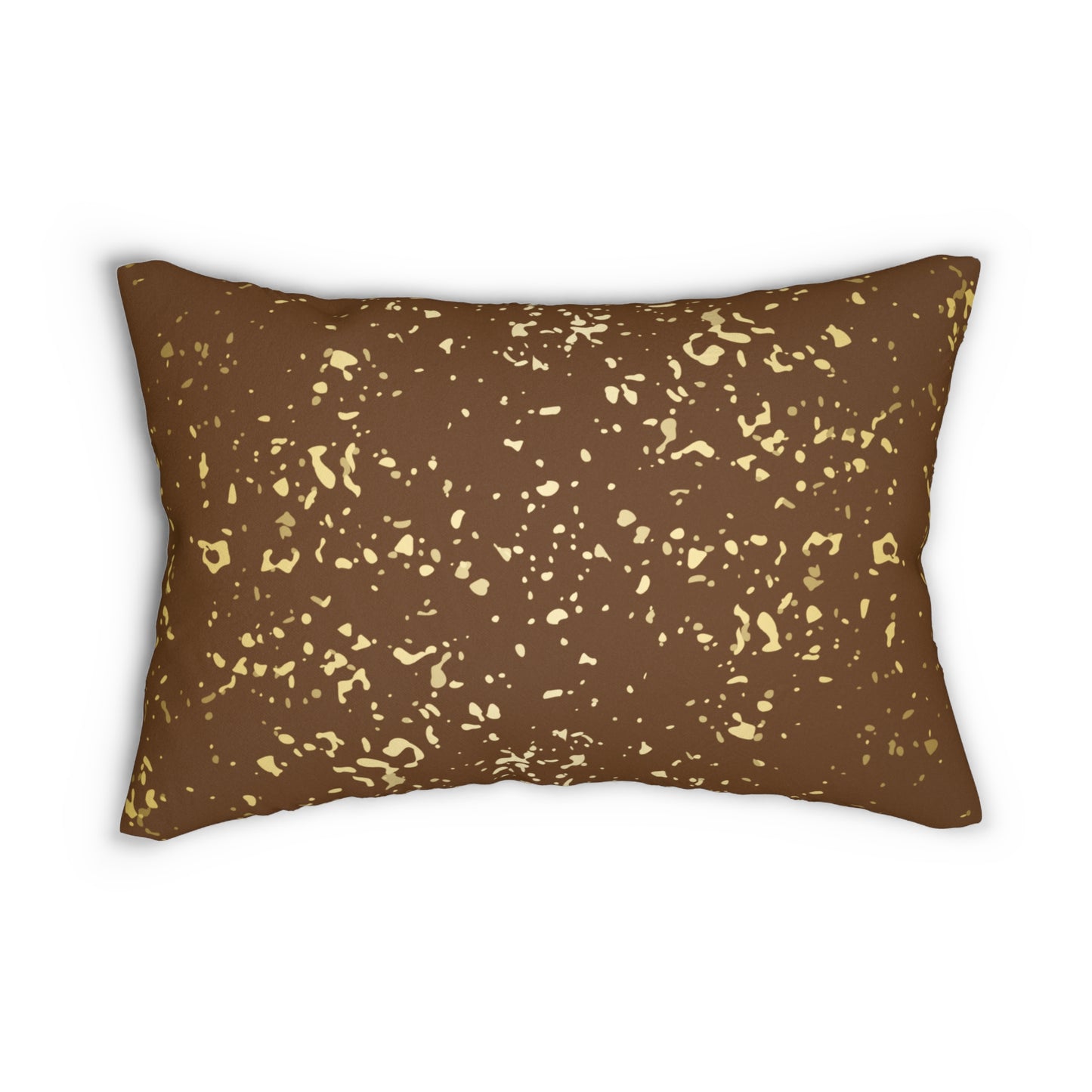 Almohada decorativa con escamas marrones y doradas