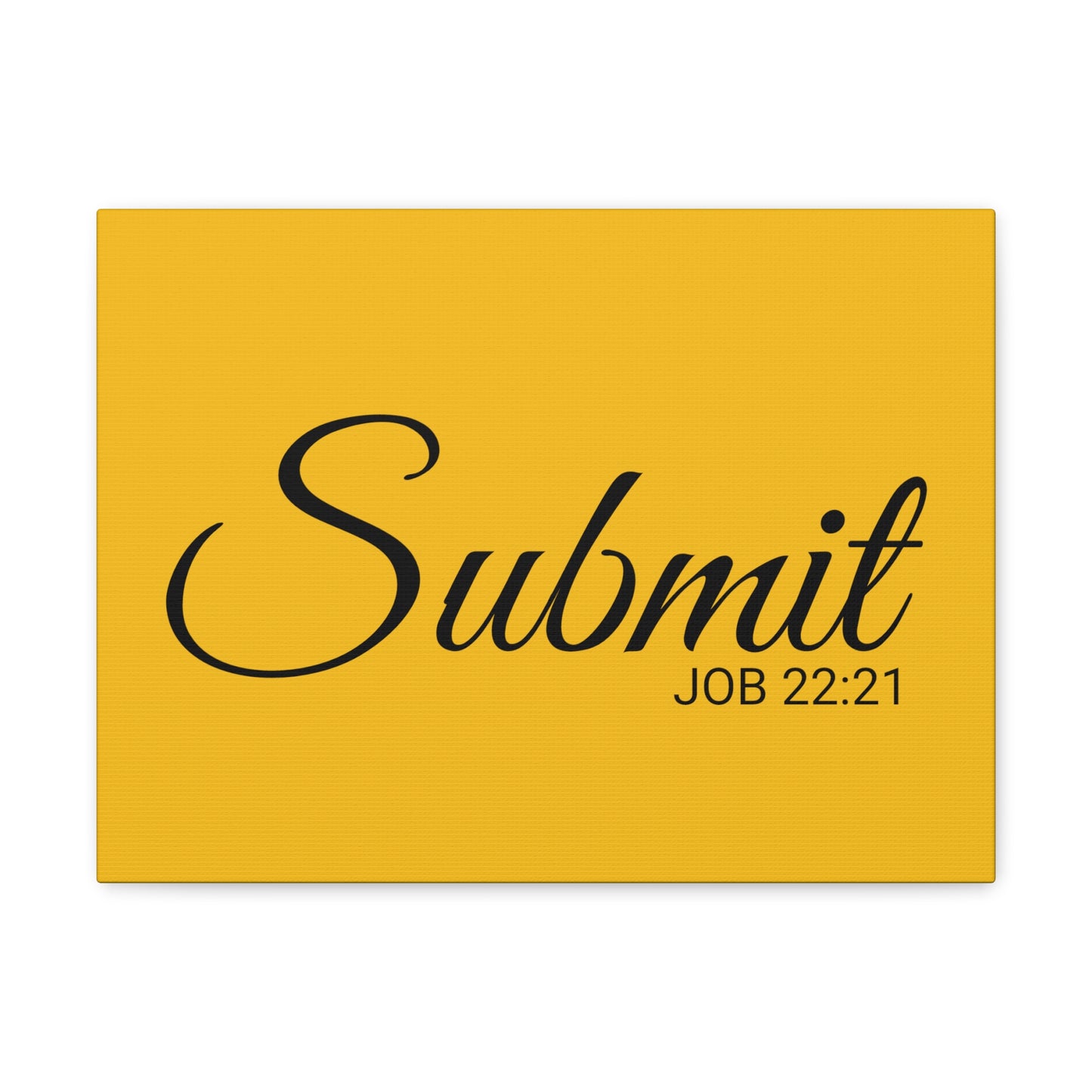 Christian Wall Art "Submit" Verse Job 22:21 Ready to Hang Unframed