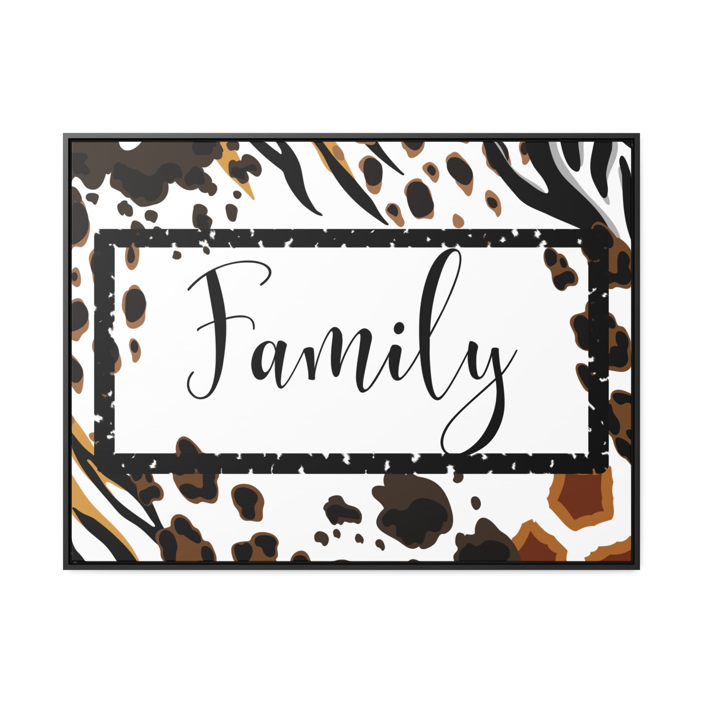 Christian Wall Art: Family (Floating Frame)