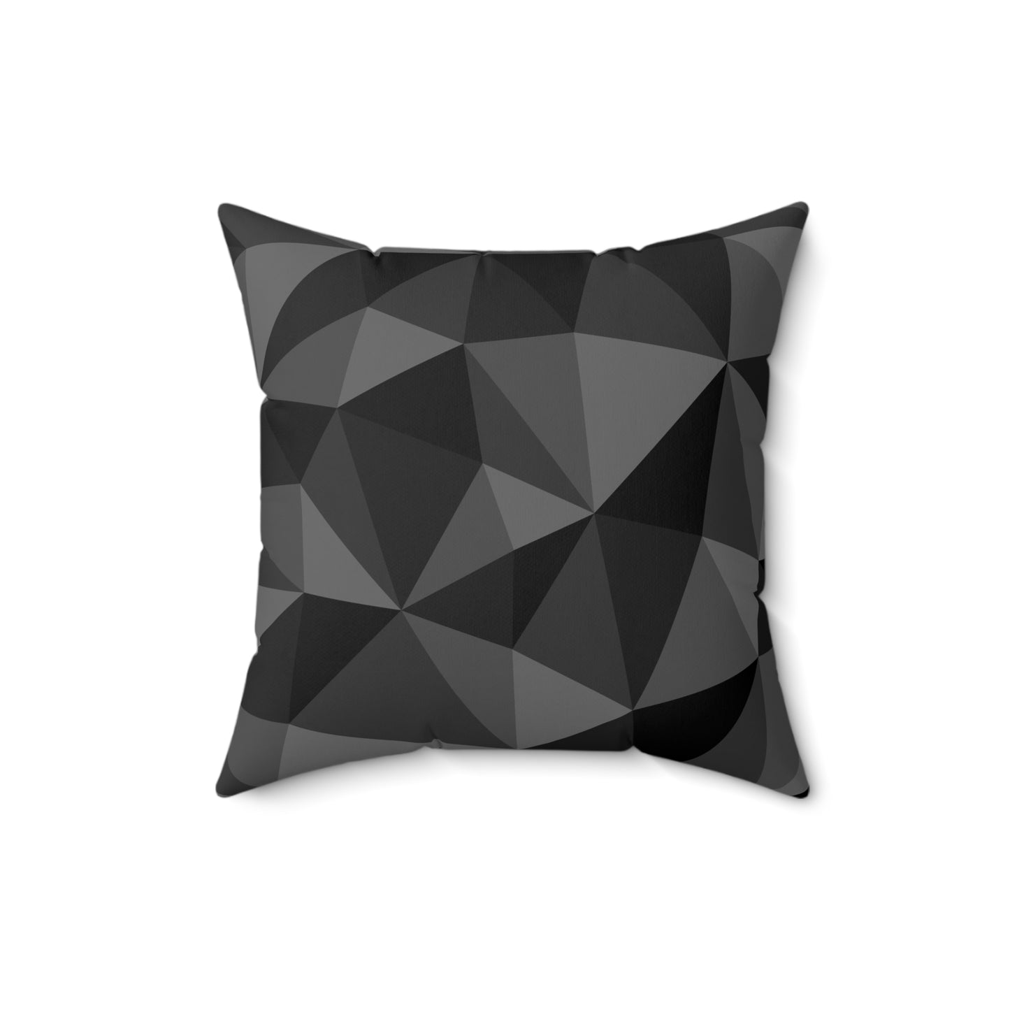 Black and Gray Abstract Throw Pillow