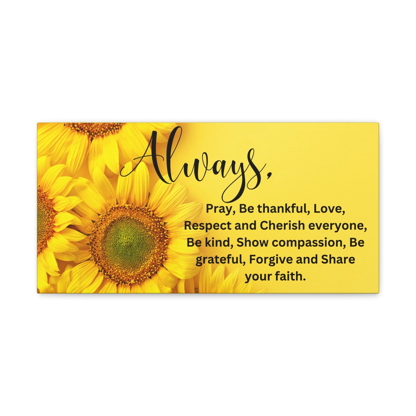 Christian Wall Art: Always...Share Your Faith (Wood Frame Ready to Hang)