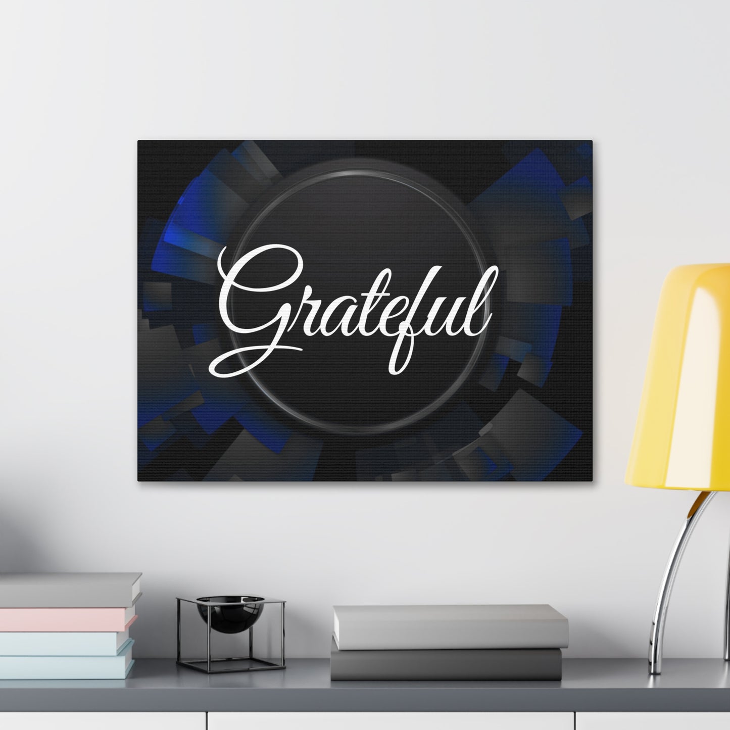 Christian Wall Art: Grateful (Wood Frame Ready to Hang)