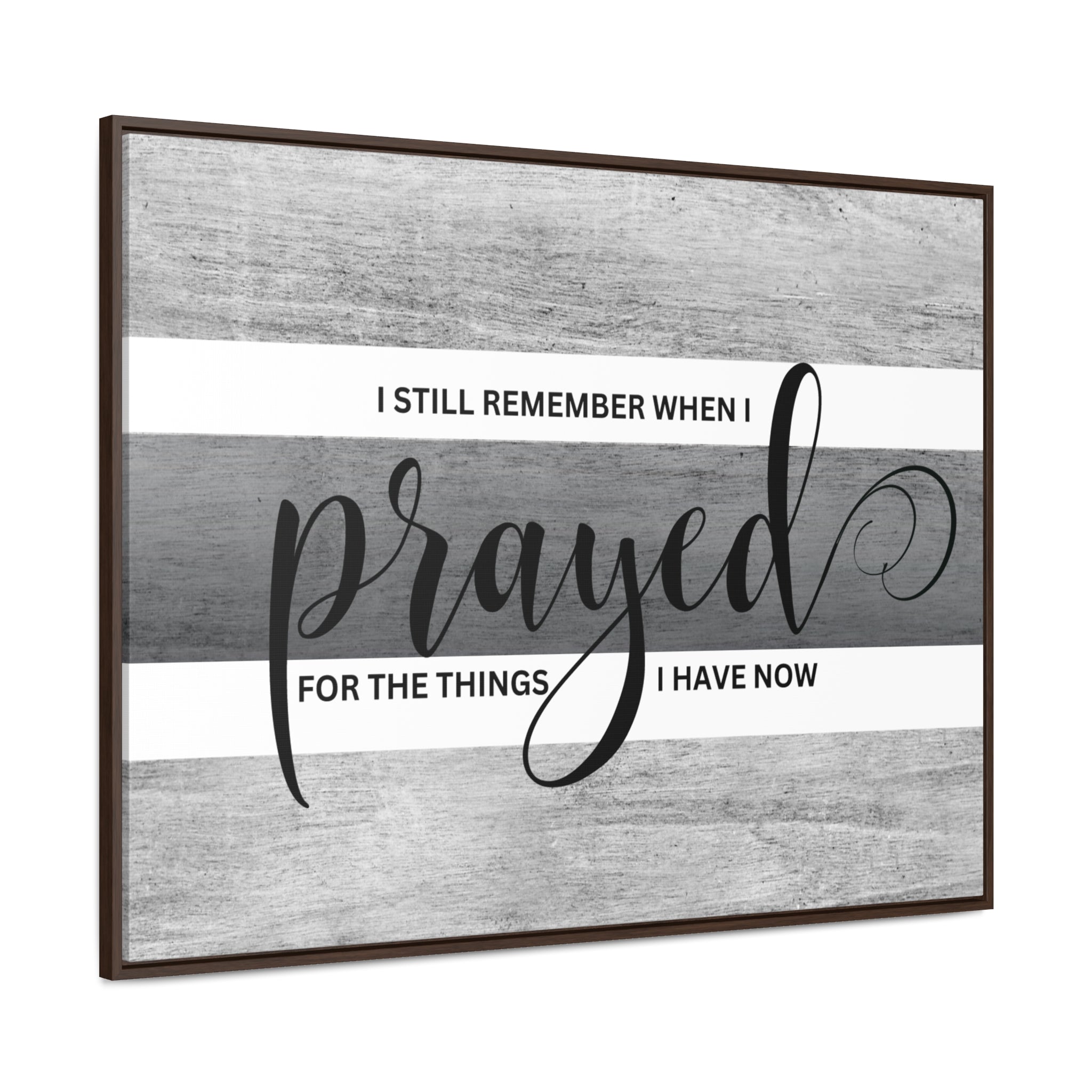 Christian Wall Art: Prayed For (Floating Frame) – Anointed Decor