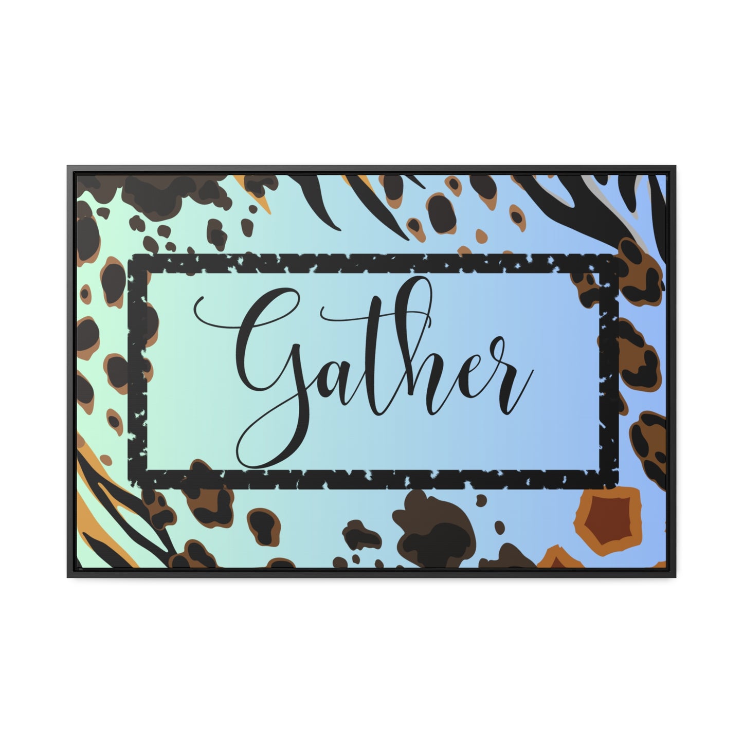 Christian Wall Art: Gather (Floating Frame)