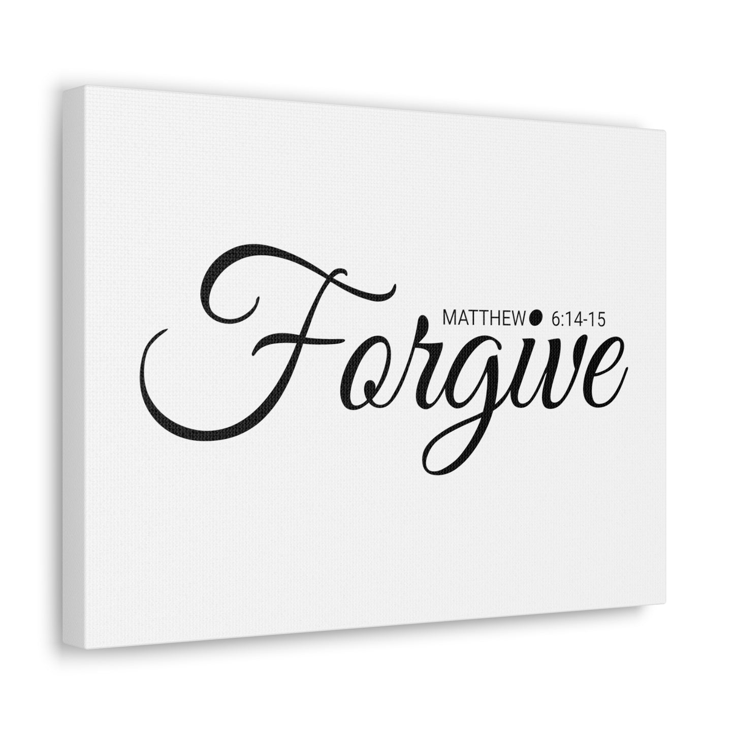 Christian Wall Art "Forgive" Verse Matthew 6:14-15 Ready to Hang Unframed