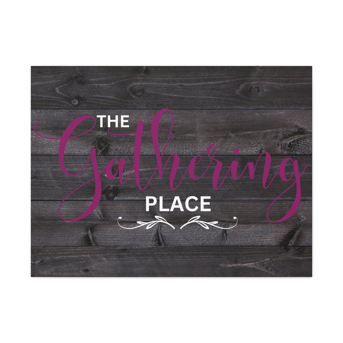 Christian Wall Art: The Gathering Place (Wood Frame Ready to Hang)