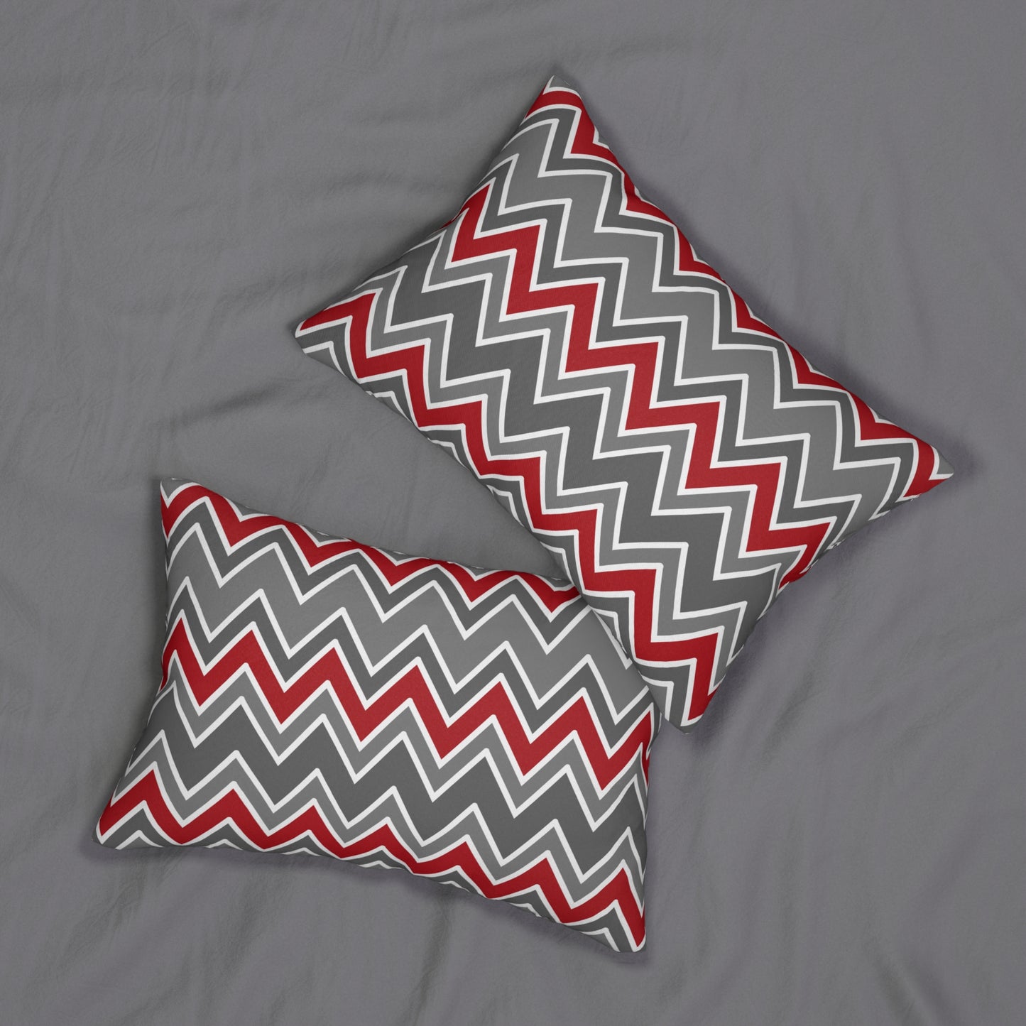 Almohada decorativa en zigzag multicolor