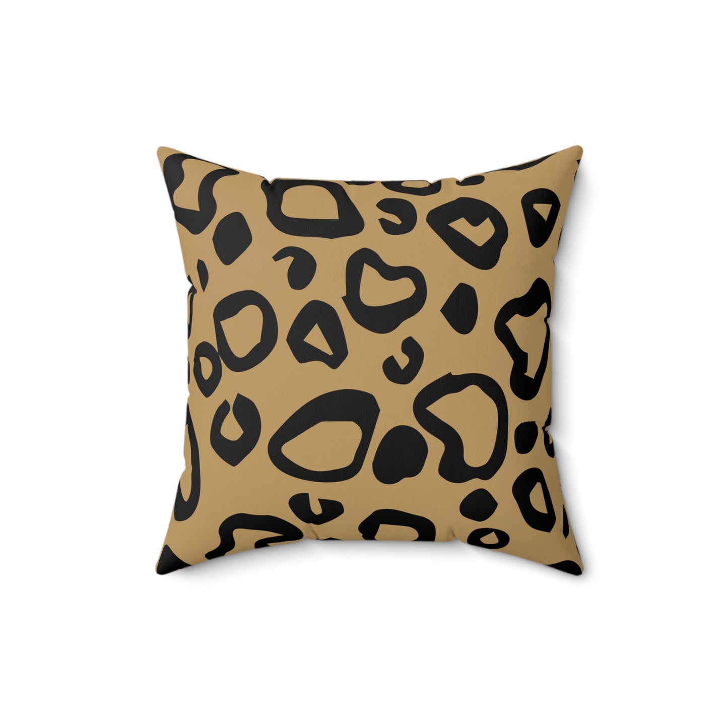 Leopard Print Lt. Brown Throw Pillow